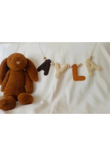 Punch Isimlik Çocuk Odası Süsü Handmade El Emeği Hediye Doğum Hediyesi Kişiye Özel(4 Harfli)