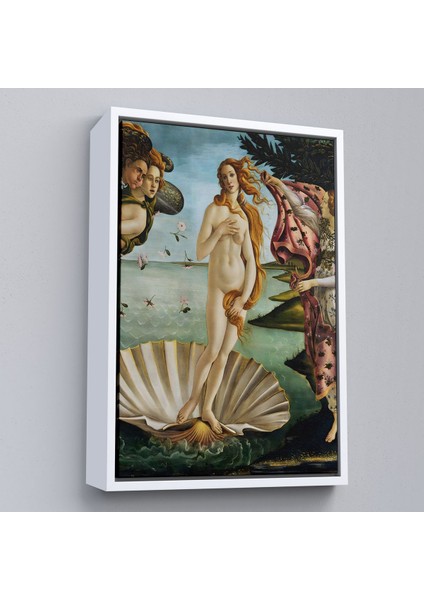 Çerçeveli Sandro Botticelli, Venüs'ün Doğuşu Tablosu - The Birth Of VENUS-8109