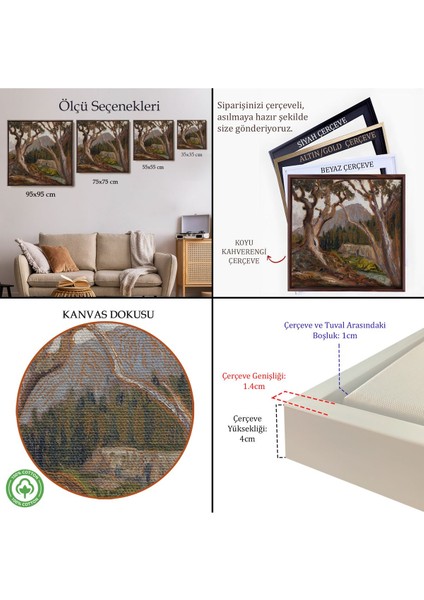 Çerçeveli Loch Vale'den Long Zirvesi, Estes Park, Colorado TABLOSU-8349 indirimleri