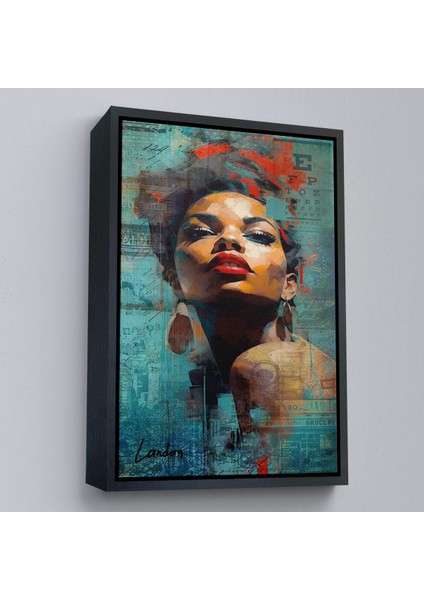 Çerçeveli Afrikalı Güzel Kadın TABLOSU-7889 modelleri