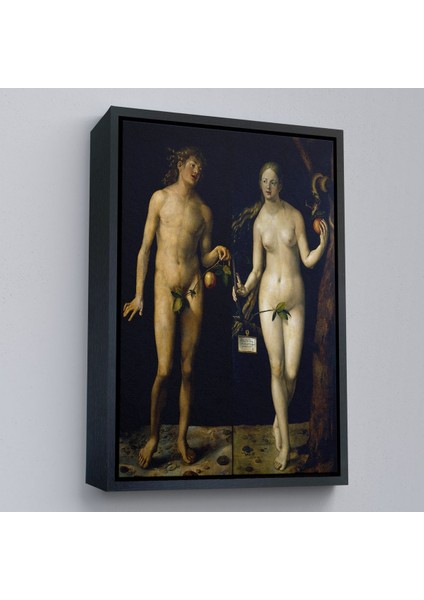 Çerçeveli Albrecht Dürer - Adem Ile Havva Tablo - Adam And EVE-8053