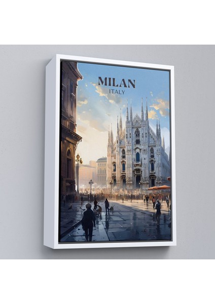 Çerçeveli Milan Italya TABLOSU-7693