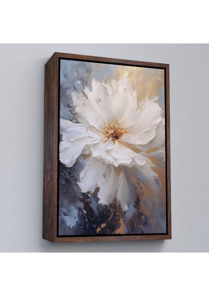 Çerçeveli Beyaz Çiçek TABLOSU-7597 fiyatları