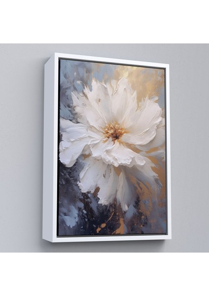 Çerçeveli Beyaz Çiçek TABLOSU-7597 fırsatları
