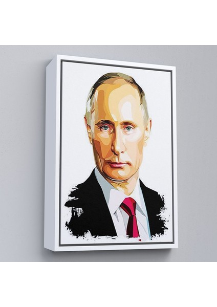 Çerçeveli Vladimir Putin - Rusya Devlet Başkanı TABLOSU-7958