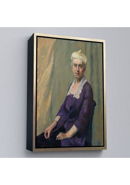 Çerçeveli Edward Hopper - Elizabeth Griffiths Smith Hopper, Sanatçının Annesinin TABLOSU-7289