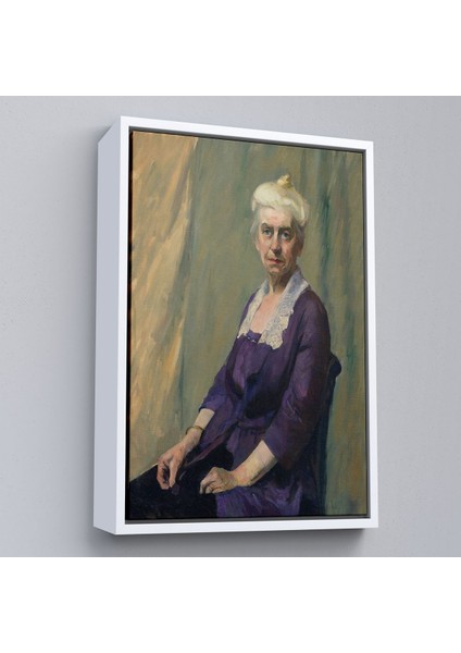 Çerçeveli Edward Hopper - Elizabeth Griffiths Smith Hopper, Sanatçının Annesinin TABLOSU-7289 fırsatları
