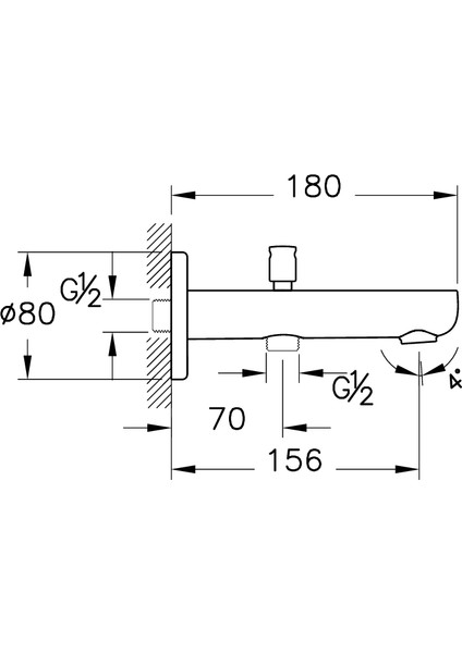 Root Round A4312629 Çıkış Ucu El Duşu Çıkışlı, Soft Bakır