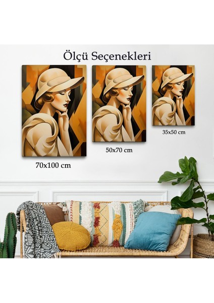Vintage Güzel Kadın TABLOSU-7501 modelleri
