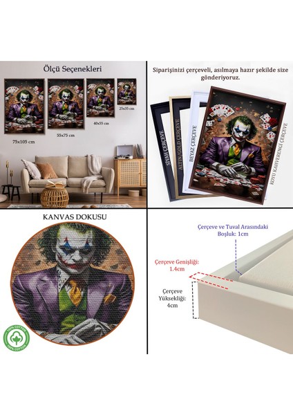 Çerçeveli Joker TABLOSU-7720 indirimleri