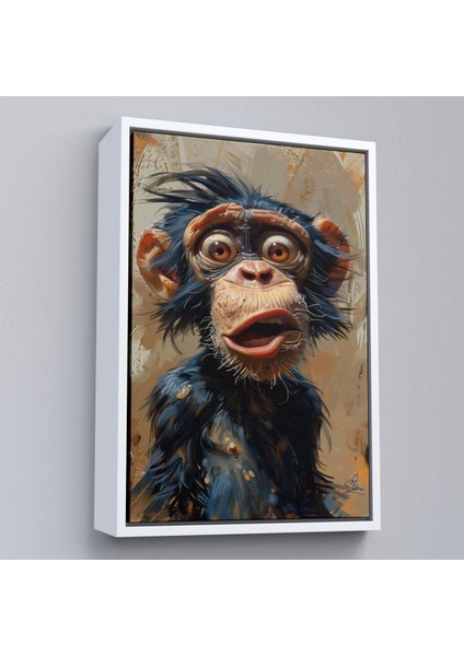 Çerçeveli Şaşkın Şempanze TABLOSU-7881 fırsatları