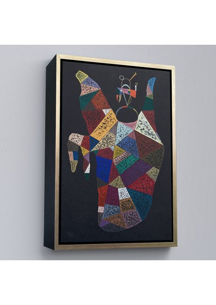 Çerçeveli Wassily Kandinsky - Idam Edilen Ohne Titel TABLO-7497 modelleri