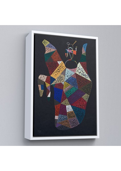 Çerçeveli Wassily Kandinsky - Idam Edilen Ohne Titel TABLO-7497 fırsatları