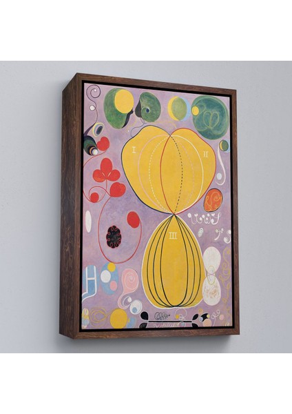Çerçeveli Hilma Af Klint - Renkli Soyut TABLO-7315