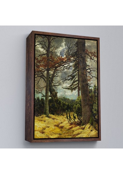 Çerçeveli Franz Marc - Ilkbaharda Meşe Ağaçları TABLO-7287