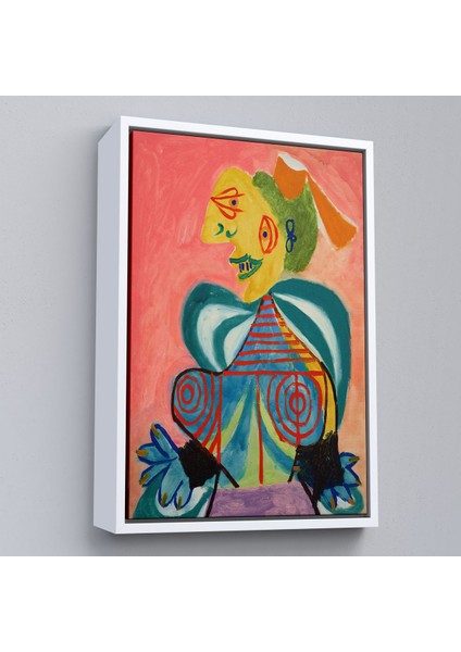 Çerçeveli Pablo Picasso - Lee Miller'ın Arlesienne Rolündeki Portre TABLOSU-7341