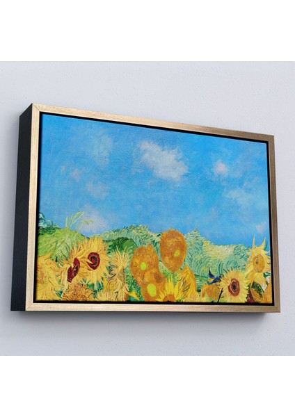 Çerçeveli Vincent Van Gogh - Ayçiçekleri TABLO-7153