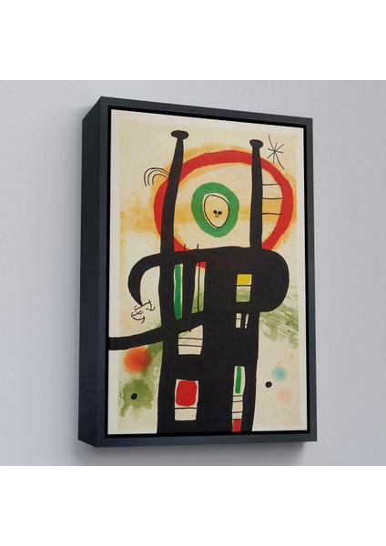 Çerçeveli Joan Miro - Büyük Bilgisayar TABLO-7350