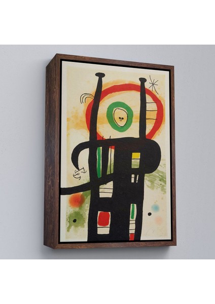 Çerçeveli Joan Miro - Büyük Bilgisayar TABLO-7350
