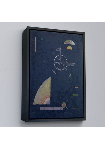 Çerçeveli Wassily Kandinsky - Donuk Gri TABLOSU-7489