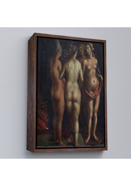 Çerçeveli Albrecht Dürer - Venüs ve Üç Güzeller - Venus And The Three GRACES-7471
