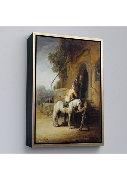 Çerçeveli Rembrandt - Iyi Samiriyeli Tablo - The Good SAMARITAN-7430