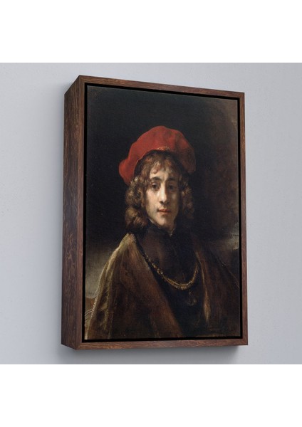Çerçeveli Rembrandt - Sanatçının Oğlu Titus Tablo -Titus, The Artist's SON-7438 fiyatları