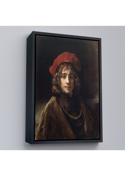 Çerçeveli Rembrandt - Sanatçının Oğlu Titus Tablo -Titus, The Artist's SON-7438 fırsatları