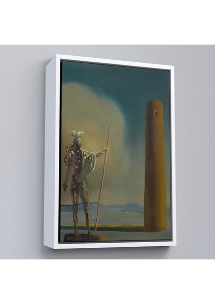 Çerçeveli Salvador Dali - Kuledeki Şövalye Tablosu - Le Cavalier A La TOUR-7399 fırsatları