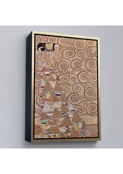 Çerçeveli Gustav Klimt - Hayat Ağacı Tablosu - Expectation From Tree Of LIFE-7293