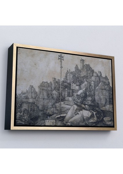 Çerçeveli Albrecht Durer - Büyük Aziz Anthony TABLO-7122