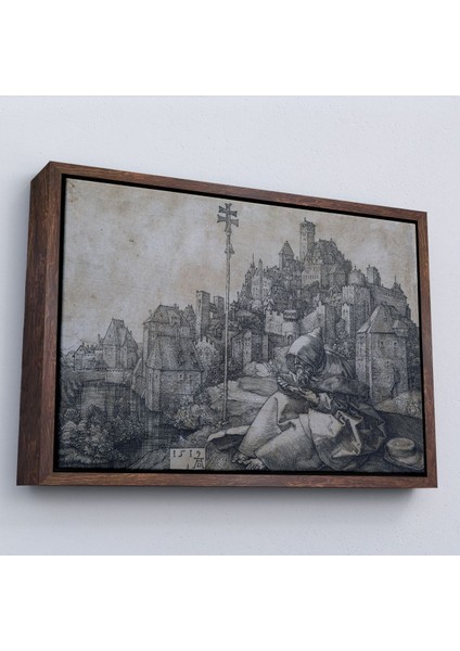 Çerçeveli Albrecht Durer - Büyük Aziz Anthony TABLO-7122 fiyatları