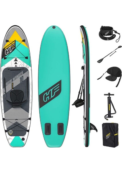 65375 Hydro-Force Sup Paddle Board Set Aqua Wander 305 x 84 x 12 cm