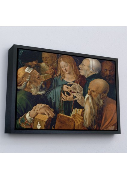 Çerçeveli Albrecht Dürer - Doktorlar Arasında Isa Tablosu --7255 modelleri