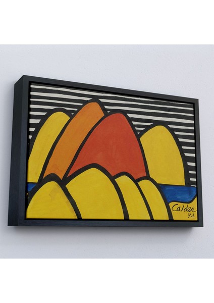 Çerçeveli Alexander Calder - Çarpmalar Tablosu - BUMPS-7060