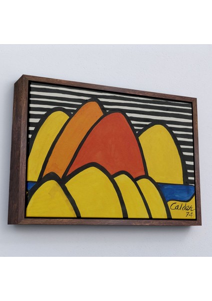 Çerçeveli Alexander Calder - Çarpmalar Tablosu - BUMPS-7060