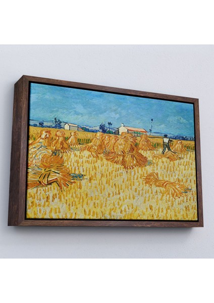 Çerçeveli Vincent Van Gogh Provence'te Hasat TABLO-7148 fiyatları