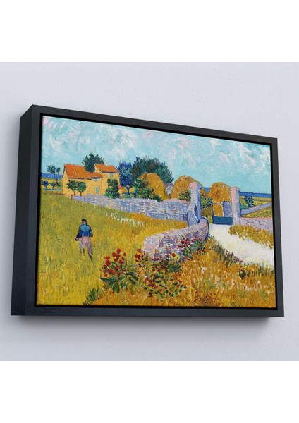 Çerçeveli Vincent Van Gogh Provence’de Çiftlik Evi TABLO-7168 modelleri