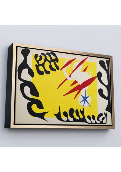 Çerçeveli Henri Matisse- Caz'dan Beyaz Filin Kabusu TABLO-7079 modelleri