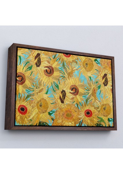 Çerçeveli Vincent Van Gogh - Ayçiçekleri TABLO-7174