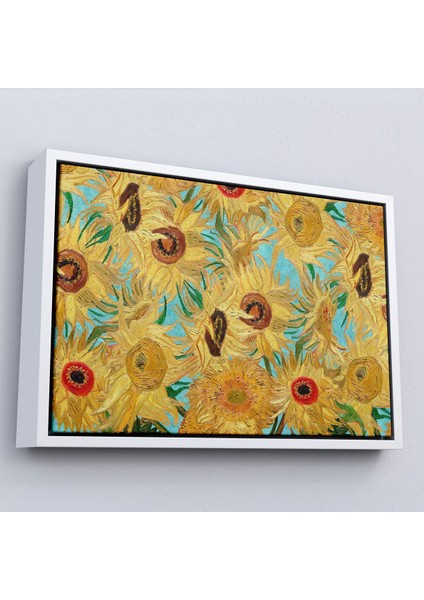 Çerçeveli Vincent Van Gogh - Ayçiçekleri TABLO-7174