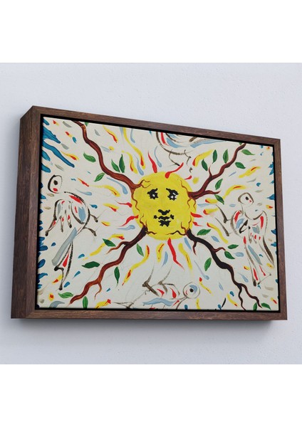 Çerçeveli Salvador Dali - Bitki Güneşi TABLO-7127 fiyatları