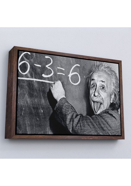 Çerçeveli Albert Einstein TABLOSU-7246