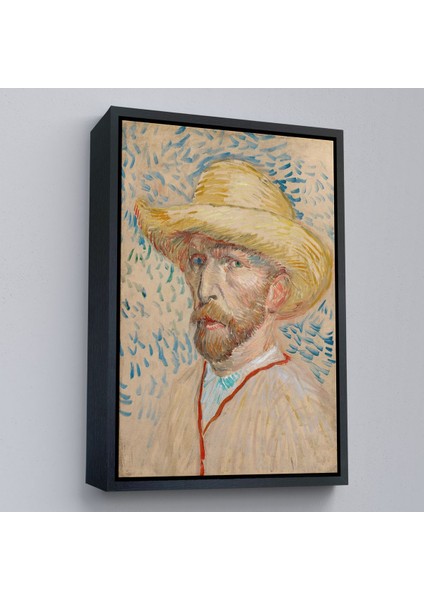 Çerçeveli Vincent Van Gogh - Hasır Şapkalı Otoportre TABLOSU-7462 modelleri