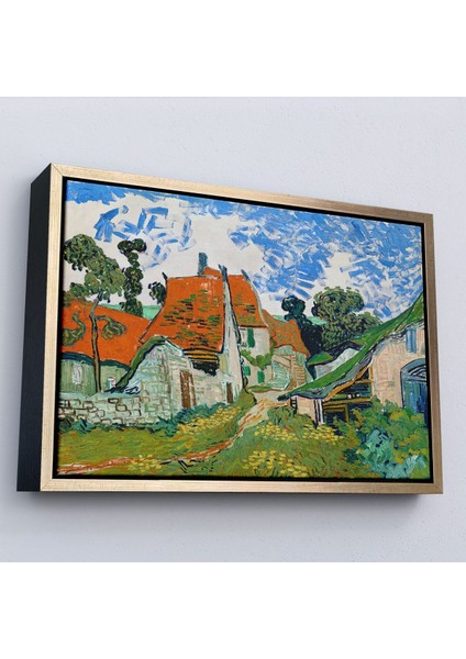 Çerçeveli Vincent Willem Van Gogh - Auvers-Sur-Oise'daki Sokak TABLOSU-7159 fiyatları