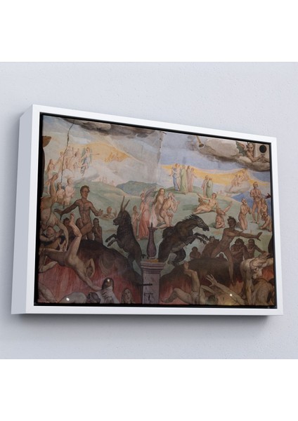 Çerçeveli Giotto - Çan Kulesinin Tavan Resmi TABLO-7117