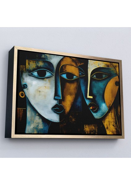 Çerçeveli Soyut Yüzler TABLOSU-7221 modelleri