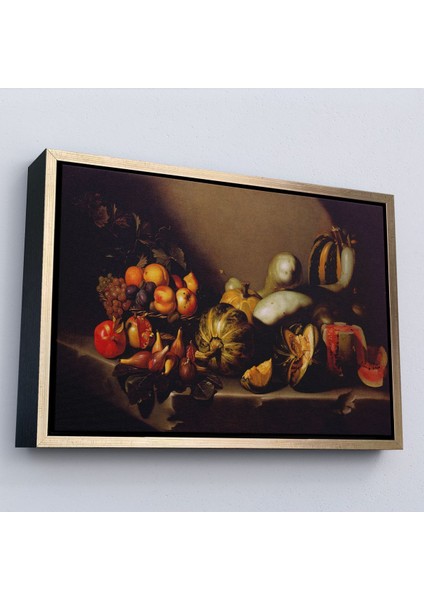 Çerçeveli Caravaggio - Meyveli Natürmort Tablo - Still Life With FRUIT-7134 modelleri
