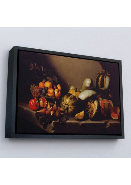 Çerçeveli Caravaggio - Meyveli Natürmort Tablo - Still Life With FRUIT-7134 fırsatları