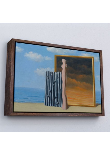 Çerçeveli René Magritte - Deniz Kıyısında Kompozisyon TABLOSU-7063 fiyatları